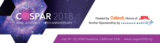COSPAR 2018:'Ultraviolet Astronomy and the Quest for the Origin of Life' Abstract Submission, Registration, and Housing are now Open